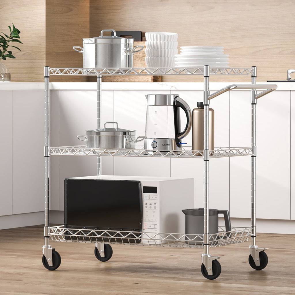 Virtuvinis vežimėlis VEVOR TR301832B3CW, 300 kg apkrova
