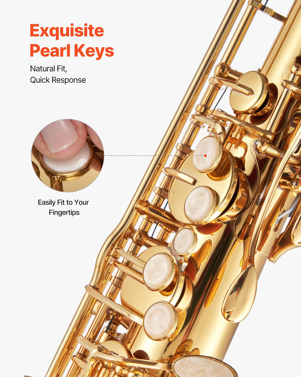 Tenorinis saksofonas VEVOR JTAS-401, B Flat