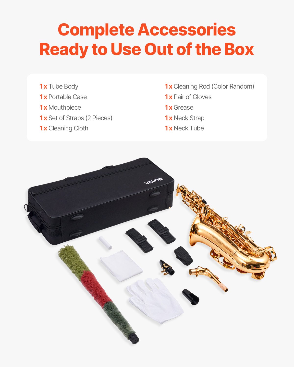 Altinis saksofonas VEVOR JAS-201, Mi bemolis (Eb)