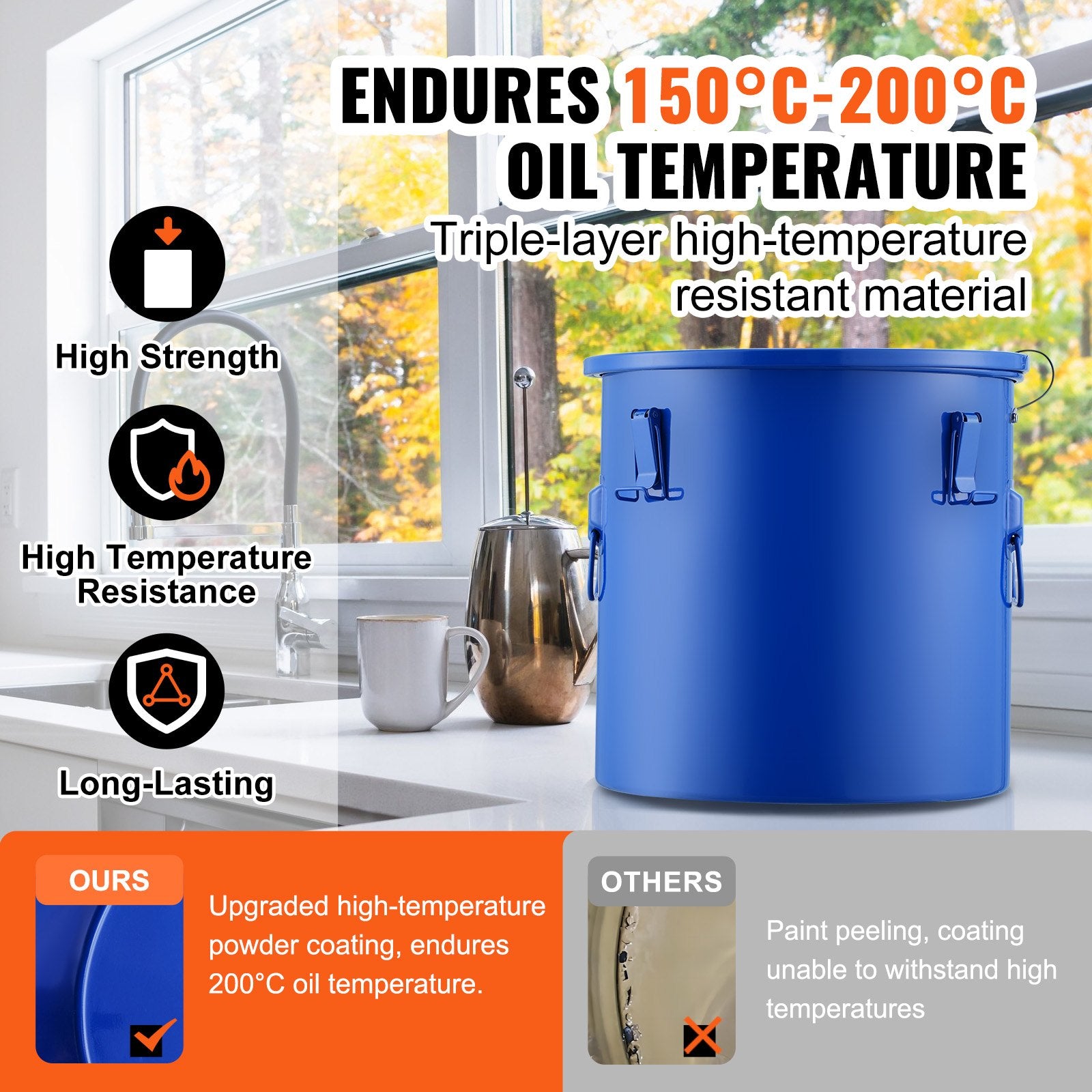 Aliejaus utilizavimo talpa VEVOR GLB-8GAL, 30 l