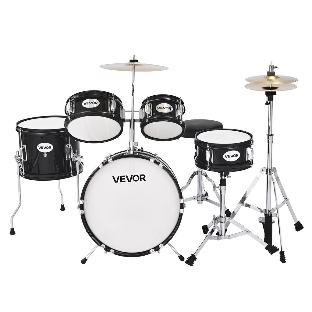 Vaikiškas būgnų komplektas VEVOR SH-004-BK, 5 dalių