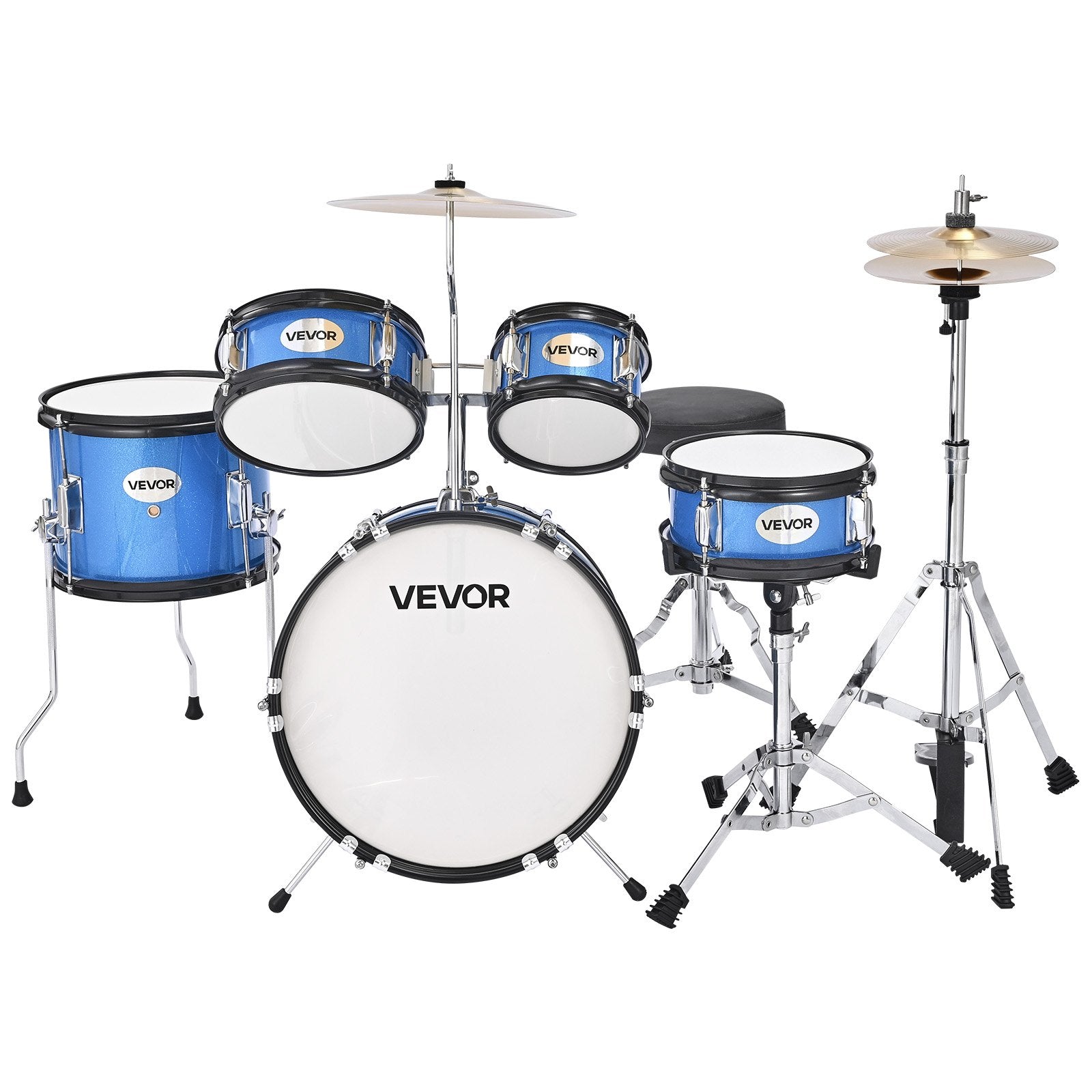 Vaikiškas būgnų komplektas VEVOR SH-004-BL-A, 5 dalių