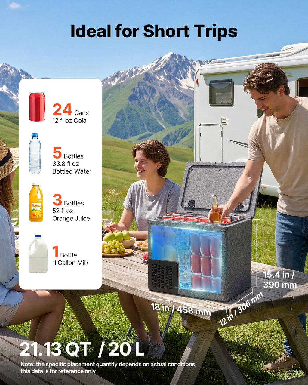 Automobilinis šaldytuvas VEVOR FE20, 20 l talpa