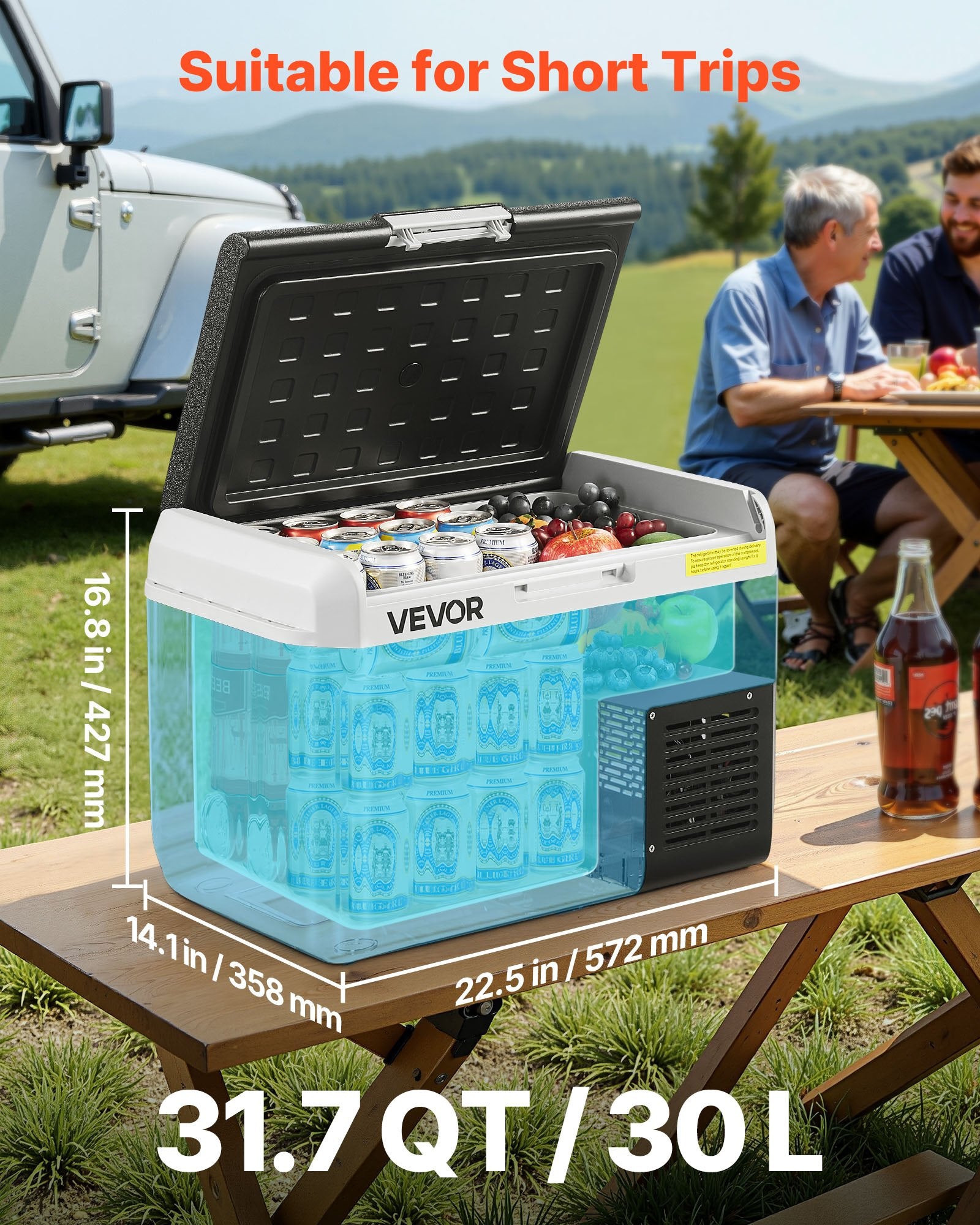 Automobilinis šaldytuvas VEVOR MCD30D1, 30 l