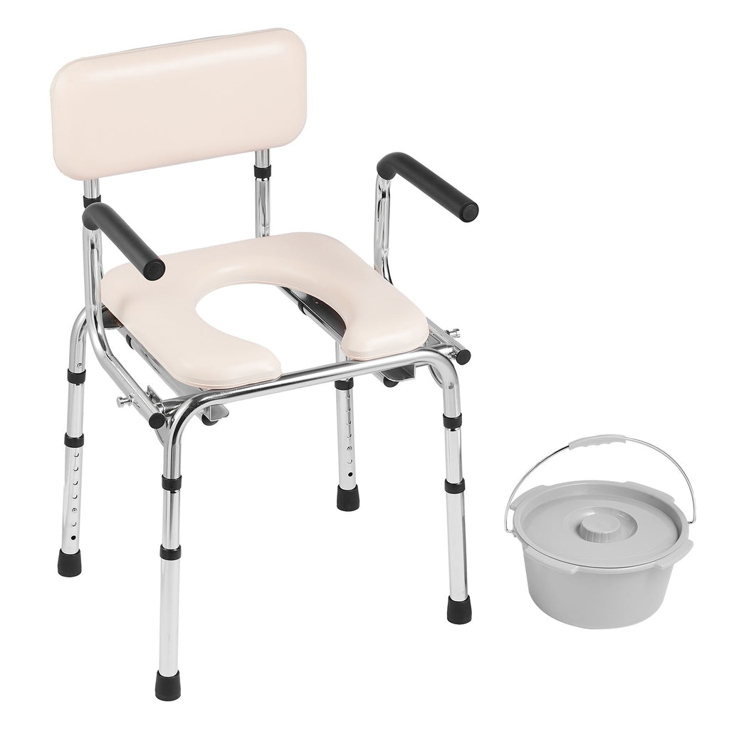 Neįgaliojo kėdė-tualetas VEVOR FBL760101, 158,8 kg apkrova