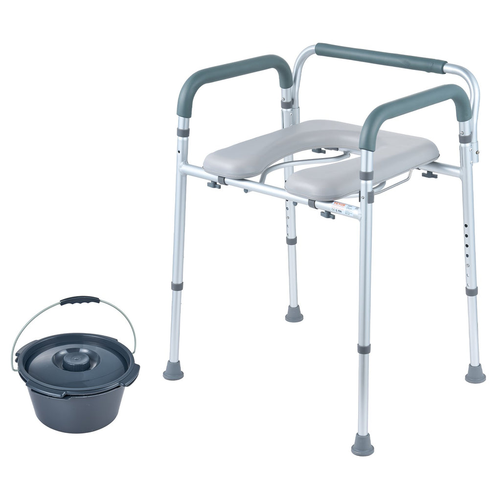 Neįgaliojo kėdė-tualetas VEVOR FBL730211, 158,8 kg apkrova
