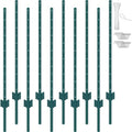 Tvoros stulpai VEVOR 10-4ft, 122 cm, 10 vnt.