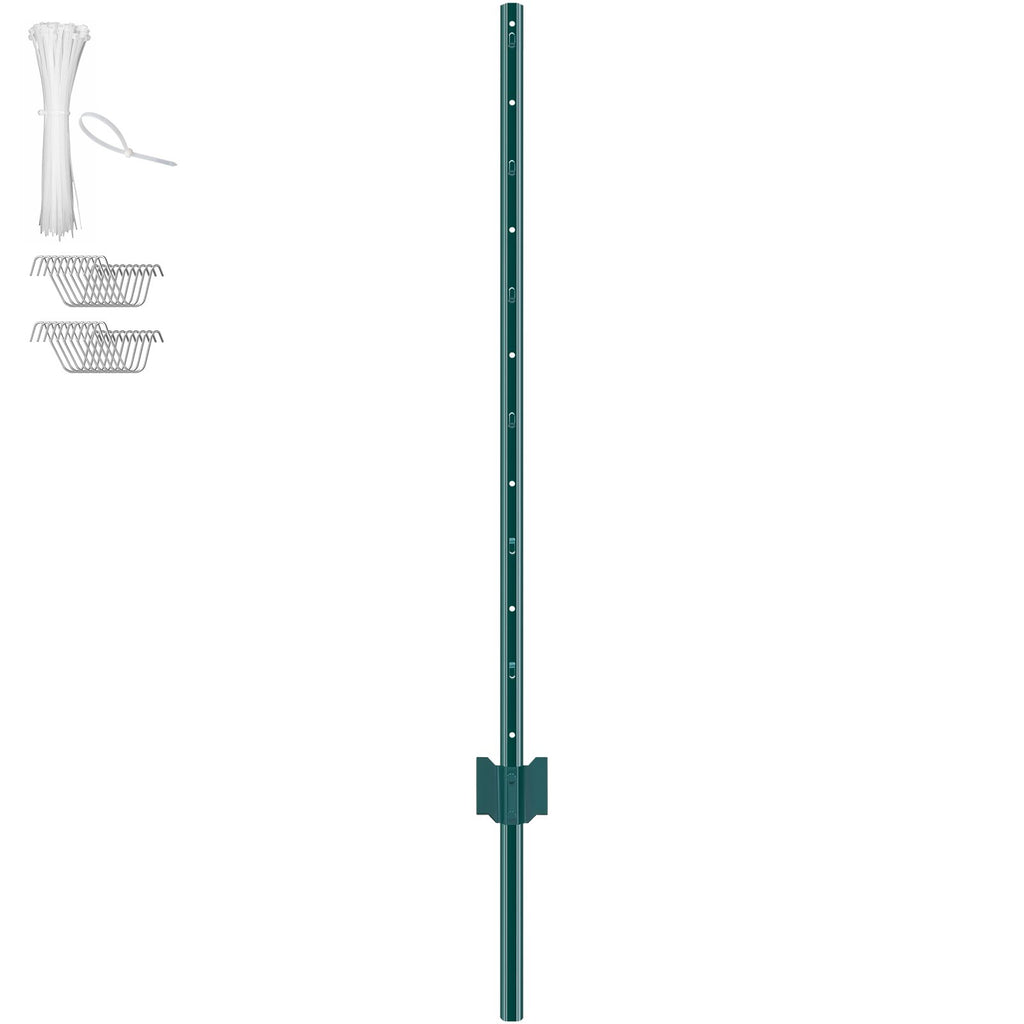 Tvoros stulpai VEVOR 10-4ft, 122 cm, 10 vnt.