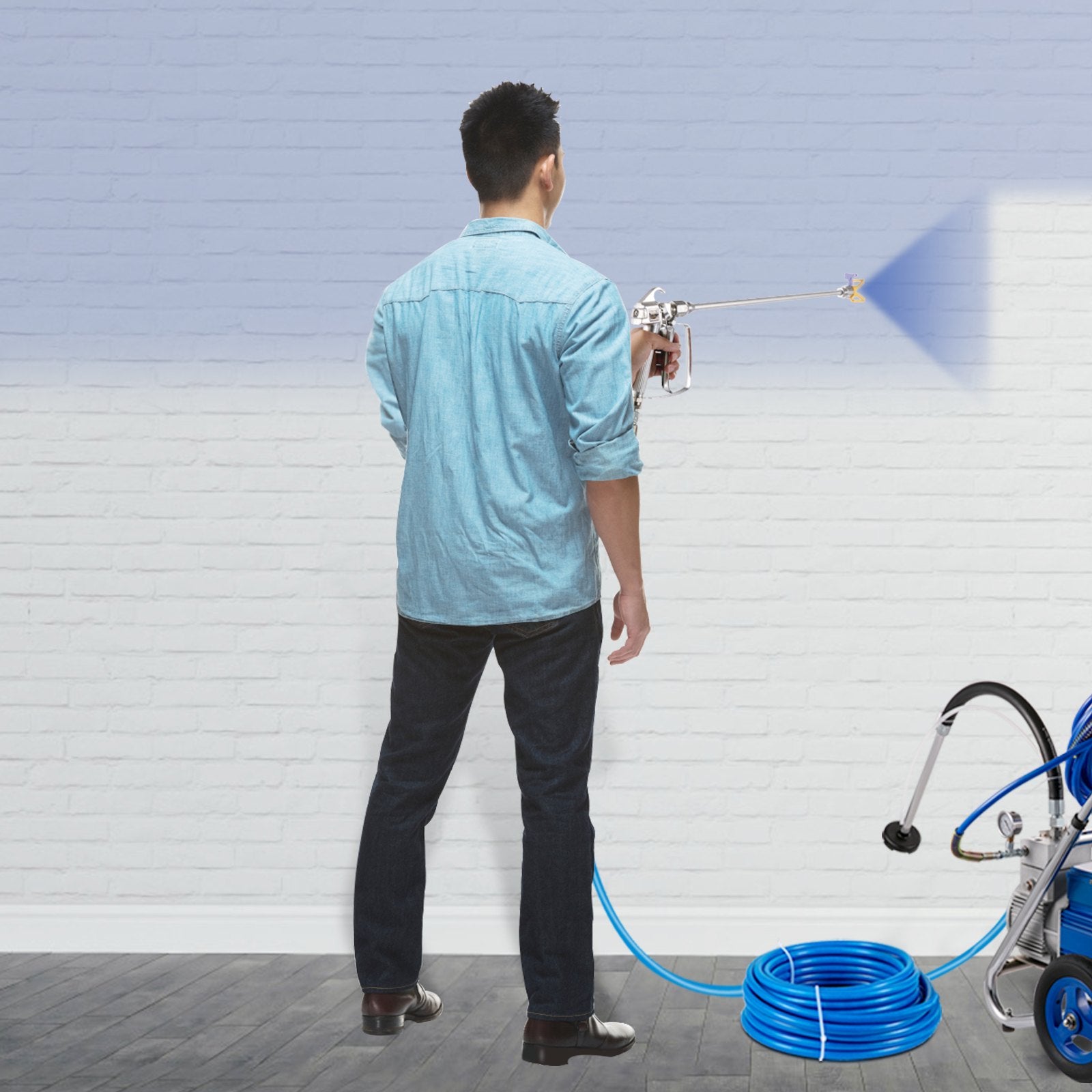 Bežodis dažų purškimo rinkinys VEVOR PZ-1215, 3600 psi