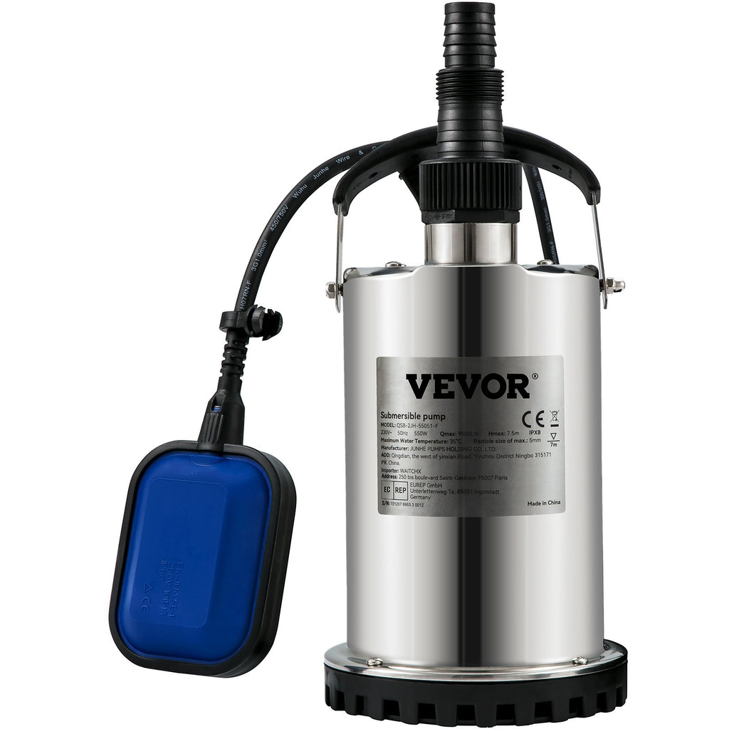 Panardinamas vandens siurblys VEVOR QSB-2JH-55051-F, 550 W
