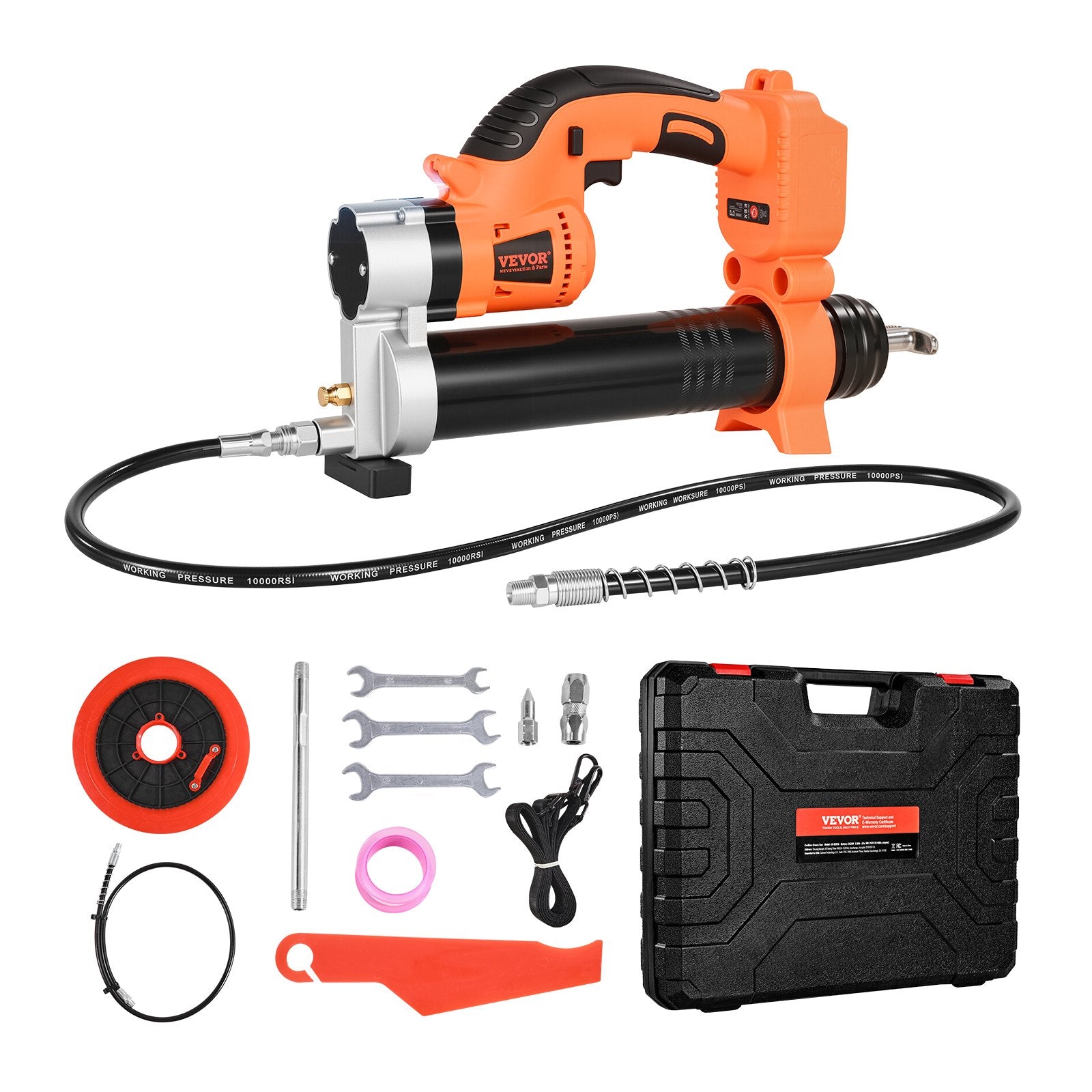 Akumuliatorinis tepalo švirkštas VEVOR LD-8207, 8000 PSI