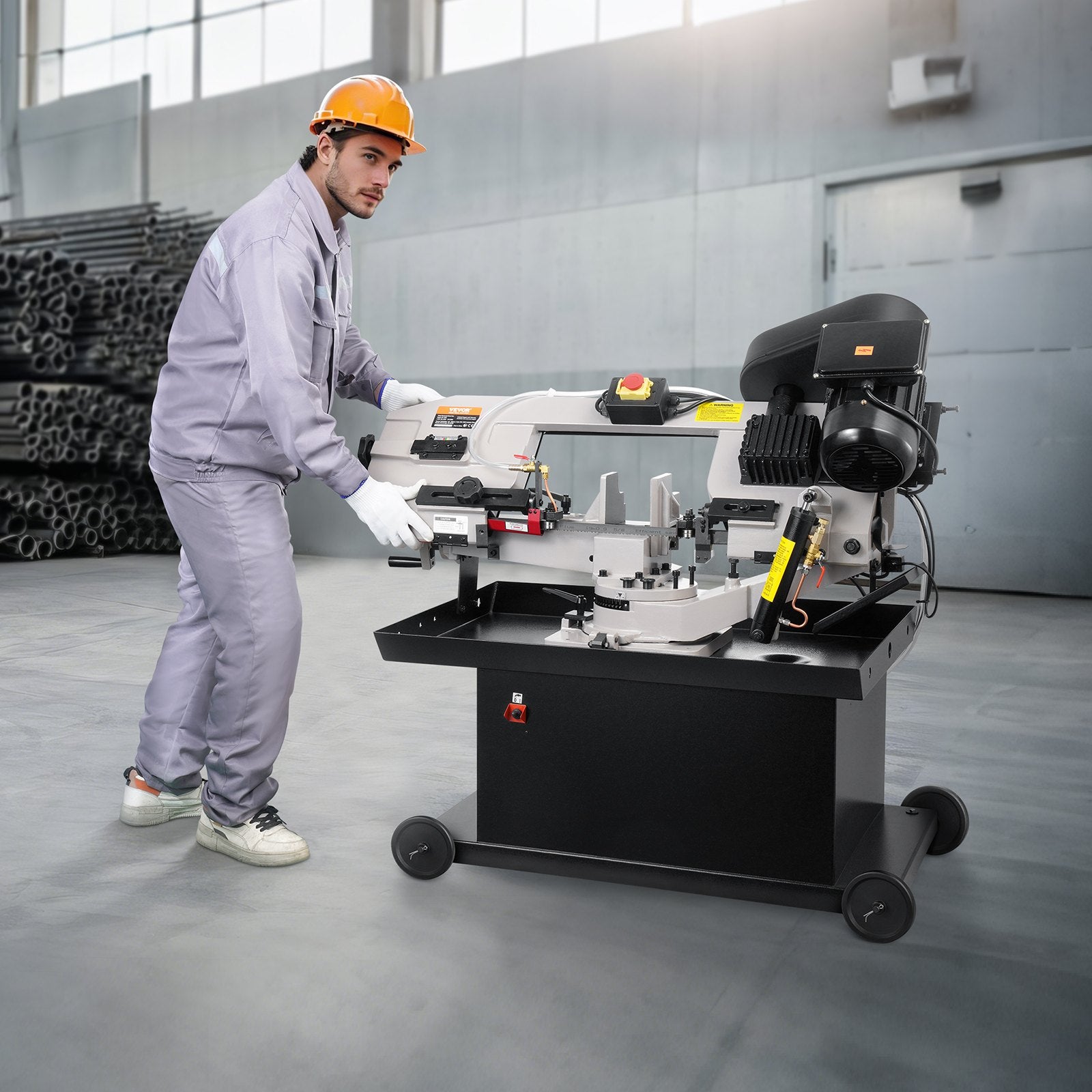 Juostinės metalo pjovimo staklės VEVOR BS-712R, 1,1 kW