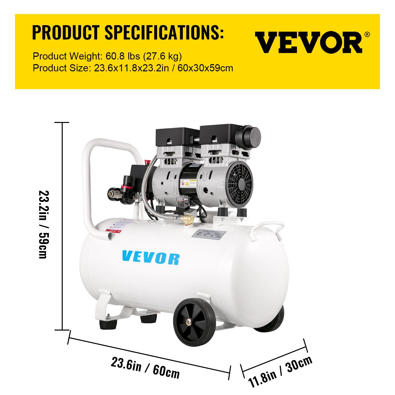 Oro kompresorius VEVOR KYJ-6554, 50 L
