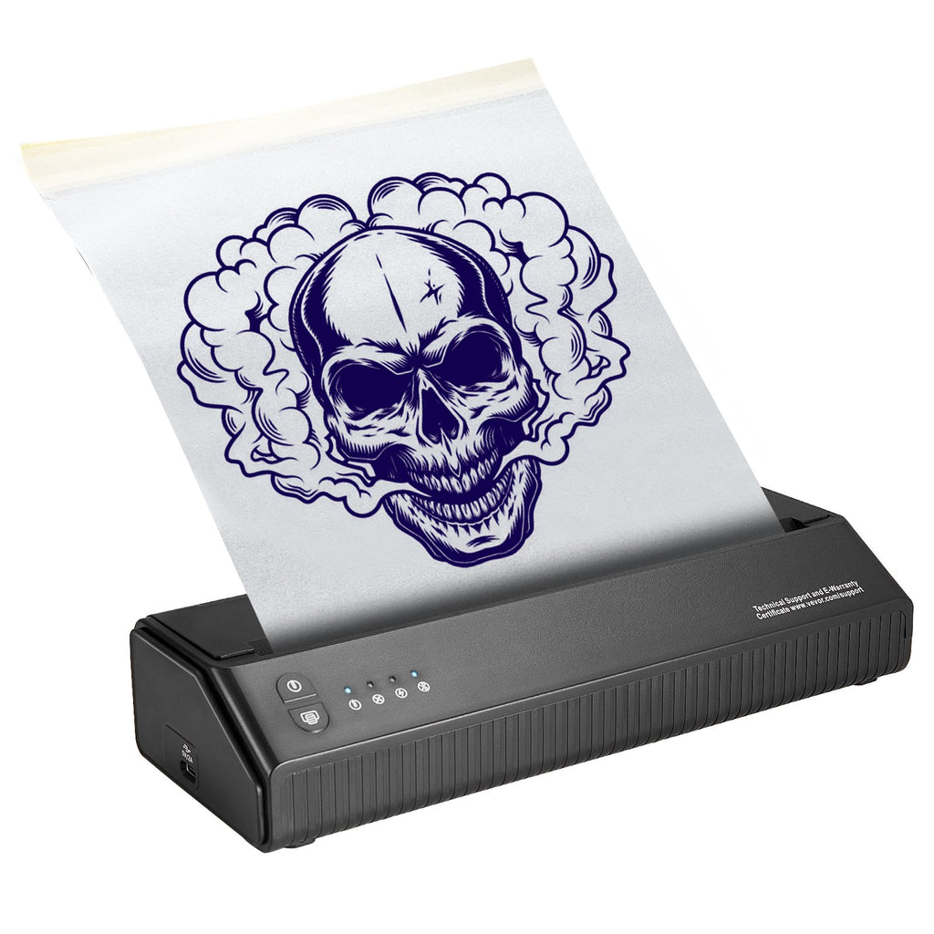 Tatuiruočių trafaretų spausdintuvas VEVOR MHT-P8008, bevielis Bluetooth ryšys