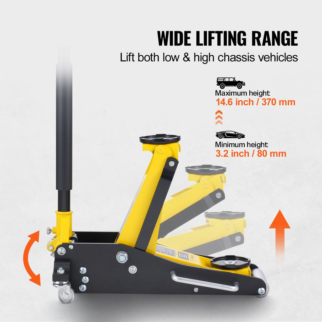 Žemo profilio domkratas VEVOR WD-B-02000-B00-0, 2 t