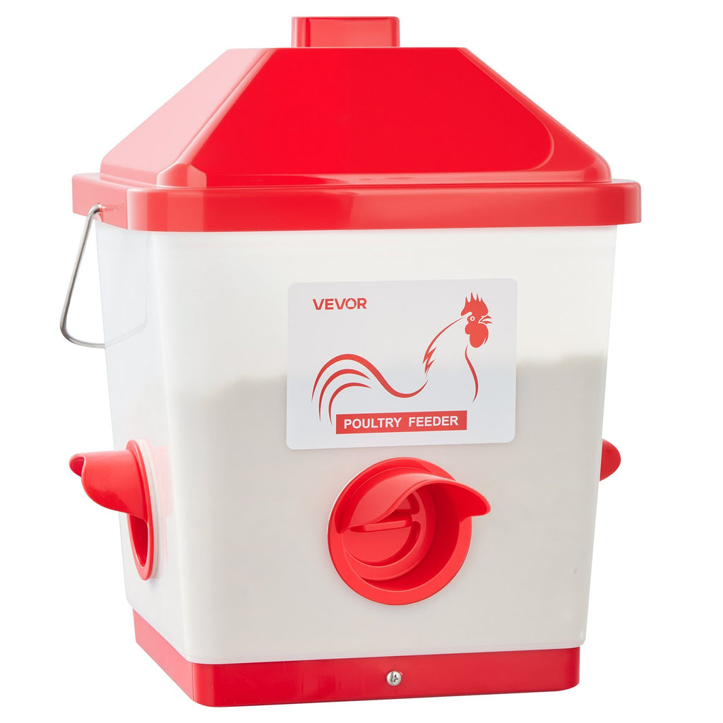 Automatinė lesyklėlė ir girdykla naminiams paukščiams VEVOR 5GAL F+D, 19 L / 18,14 kg
