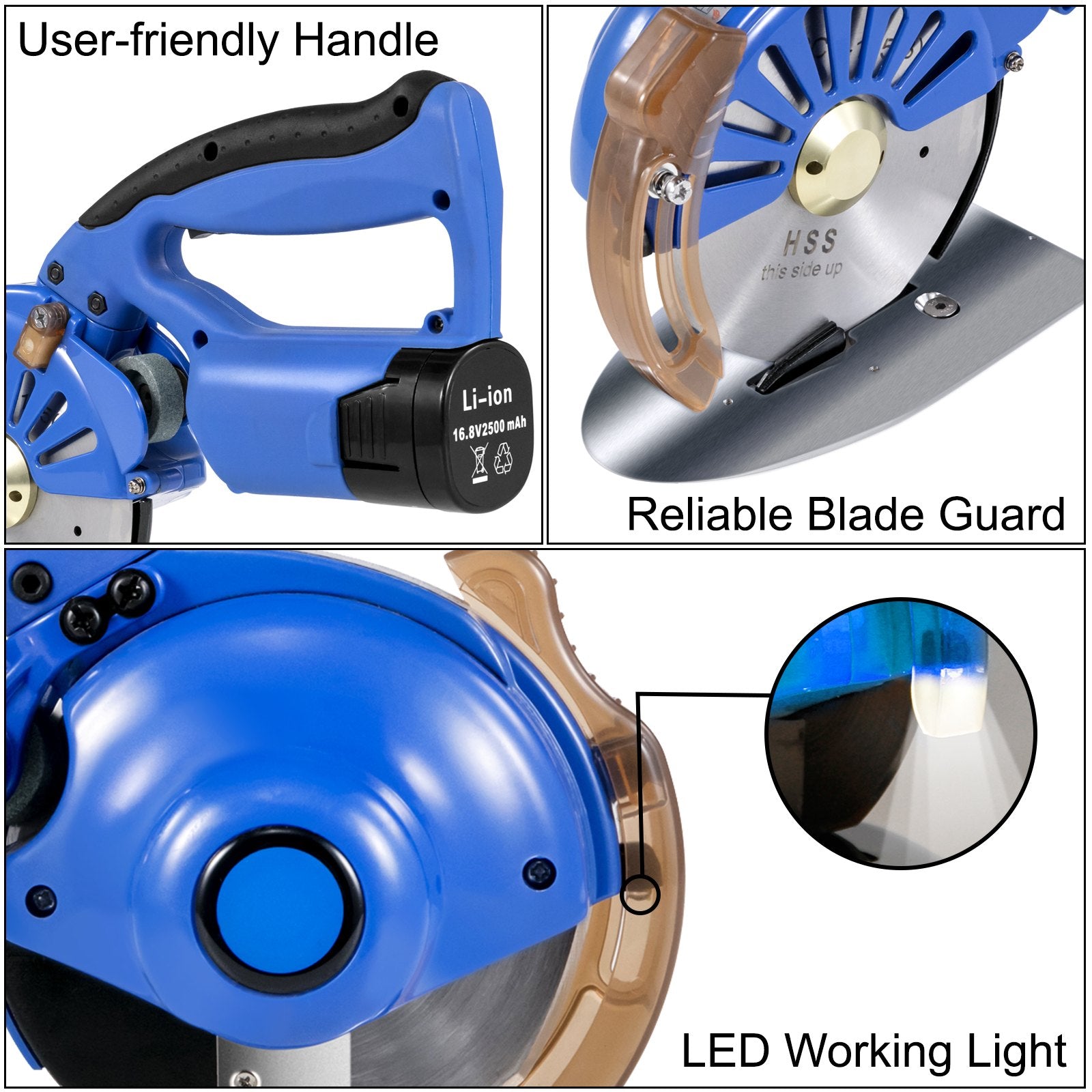 Elektrinis audinių pjoviklis VEVOR 125 mm, 39 mm pjovimo aukštis