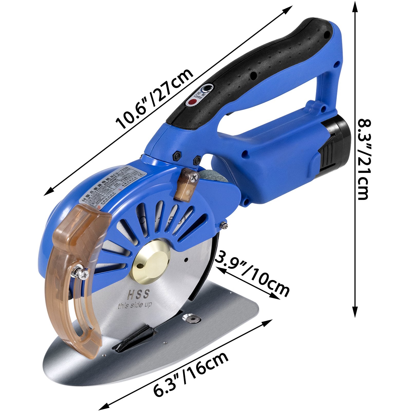Elektrinis audinių pjoviklis VEVOR 125 mm, 39 mm pjovimo aukštis