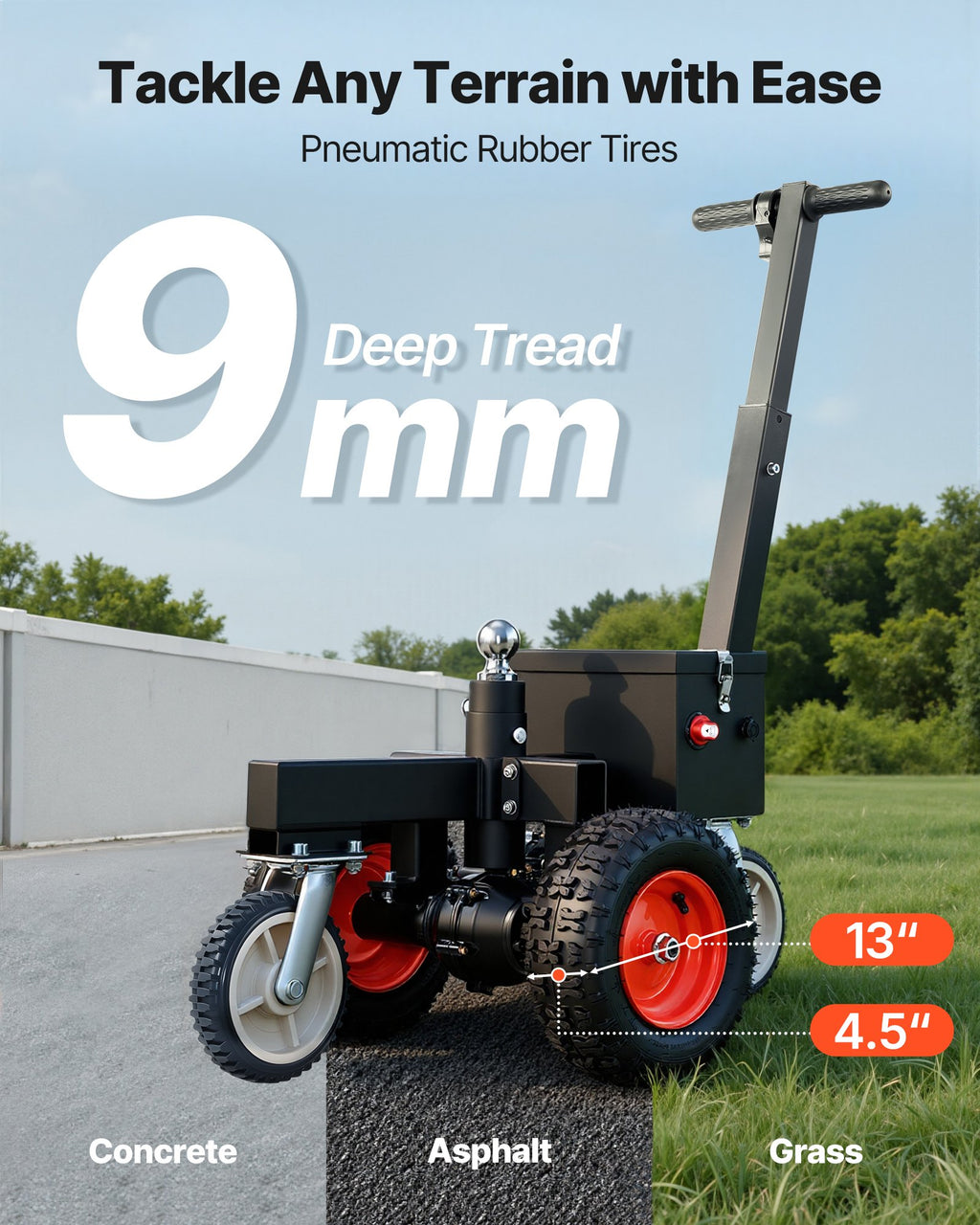Elektrinis priekabų stumtuvas VEVOR W3600, 1633 kg