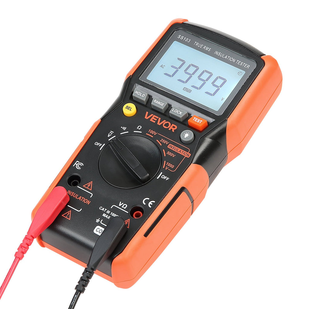 Skaitmeninis multimetras VEVOR SS103, 1000V AC/DC