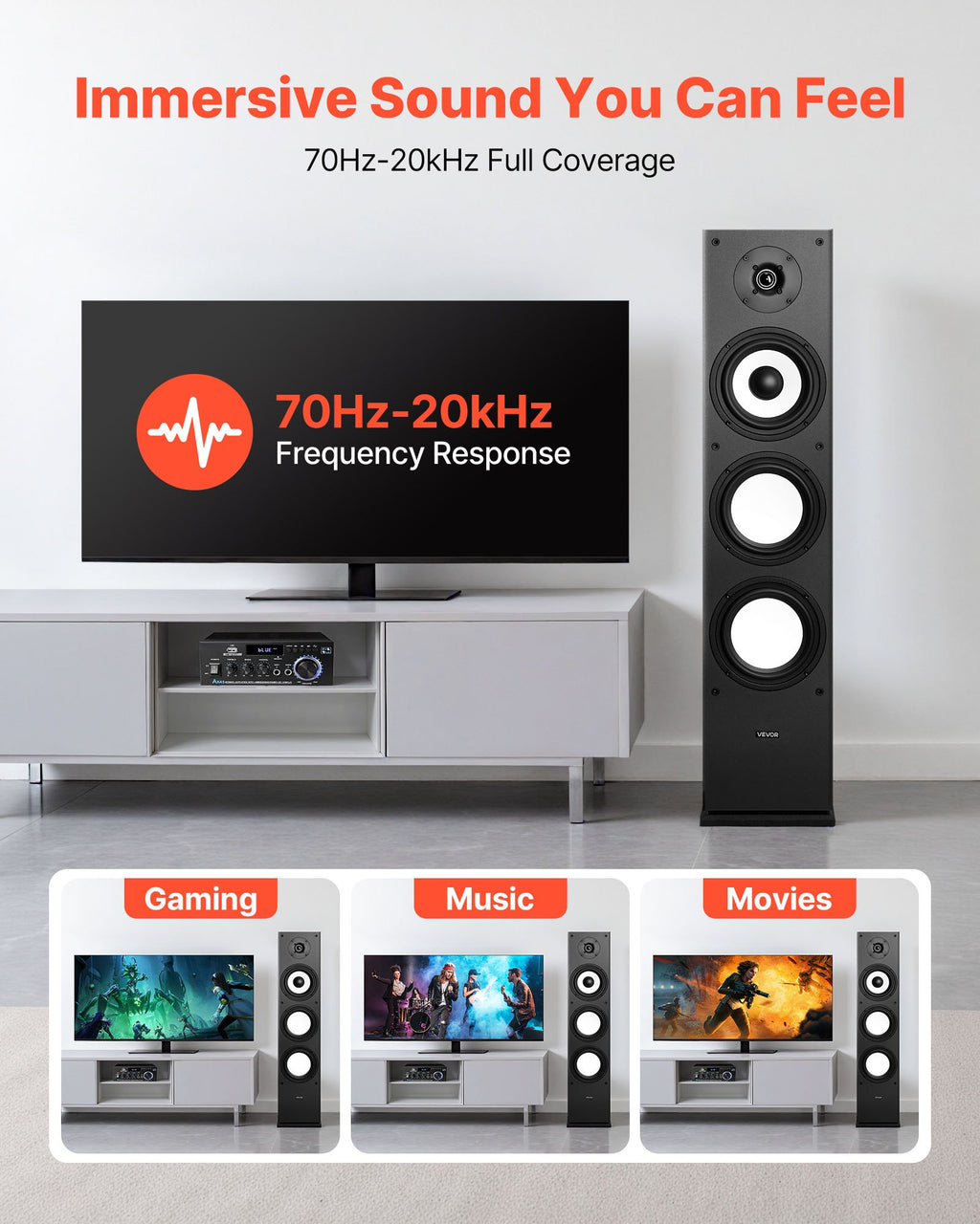 Grindinė kolonėlė VEVOR VV-1601F, 200 W