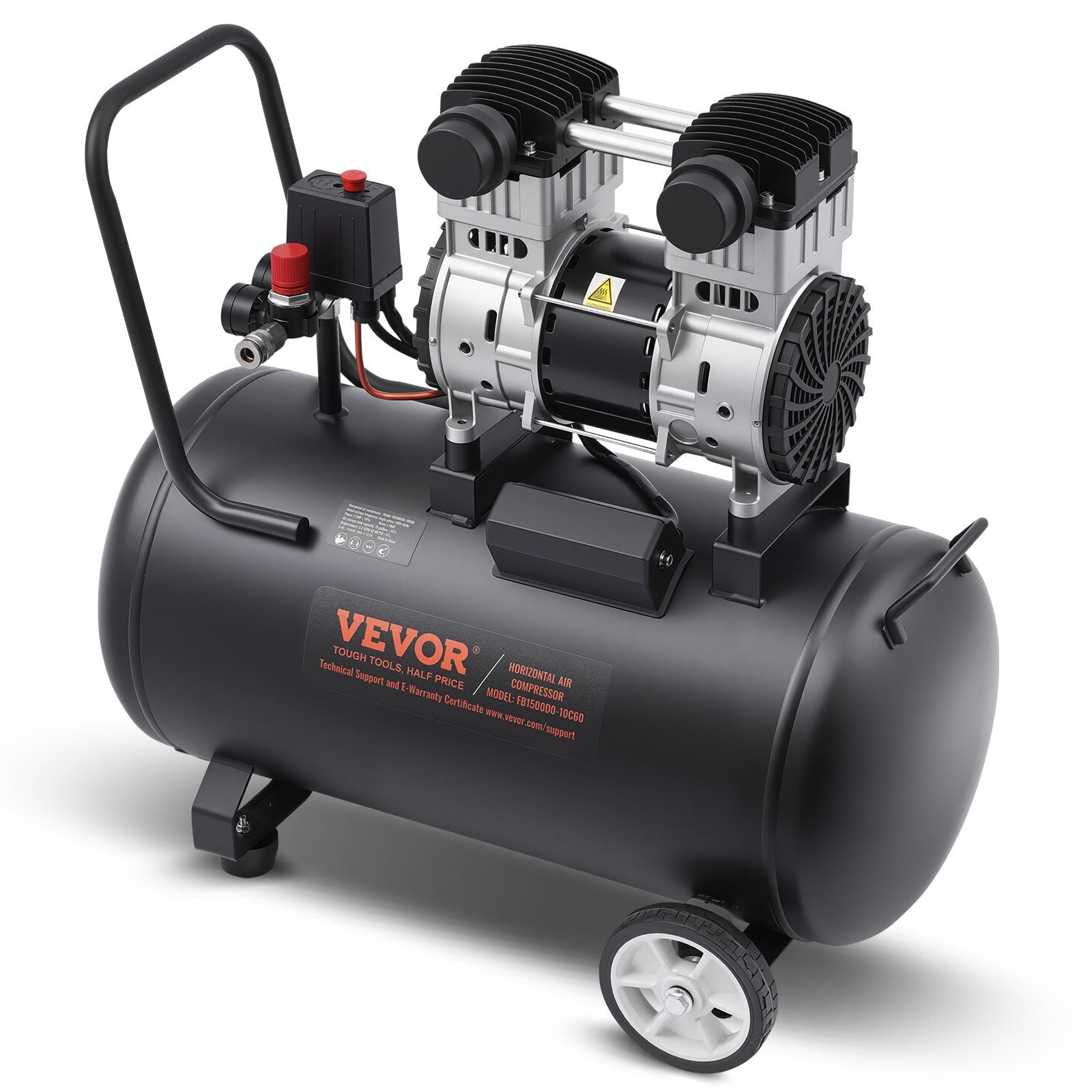 Oro kompresorius VEVOR FB1500D-221AF-10C60, 60 l
