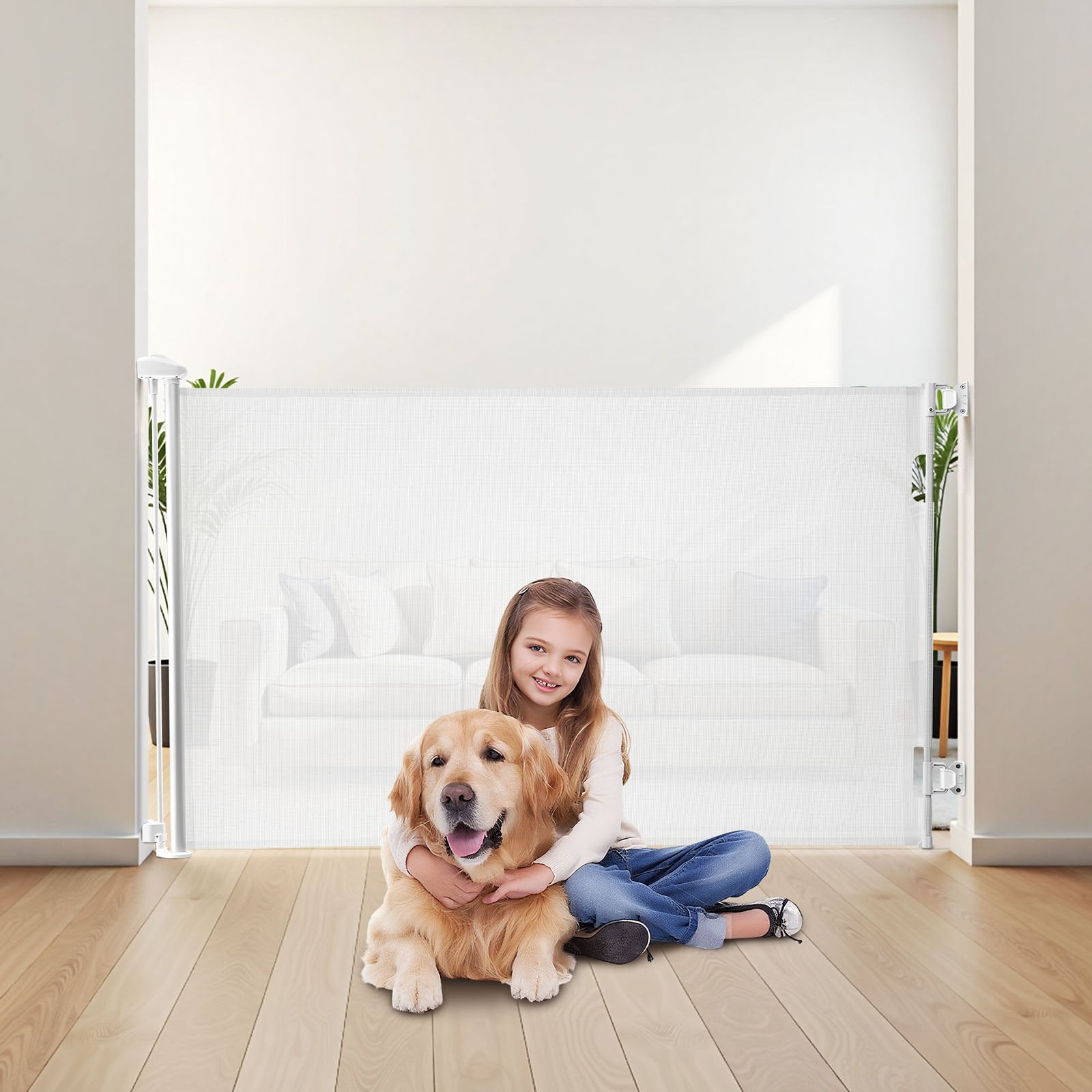 Ištraukiami apsauginiai varteliai VEVOR SH20.006D04B-140T, iki 1550 mm pločio