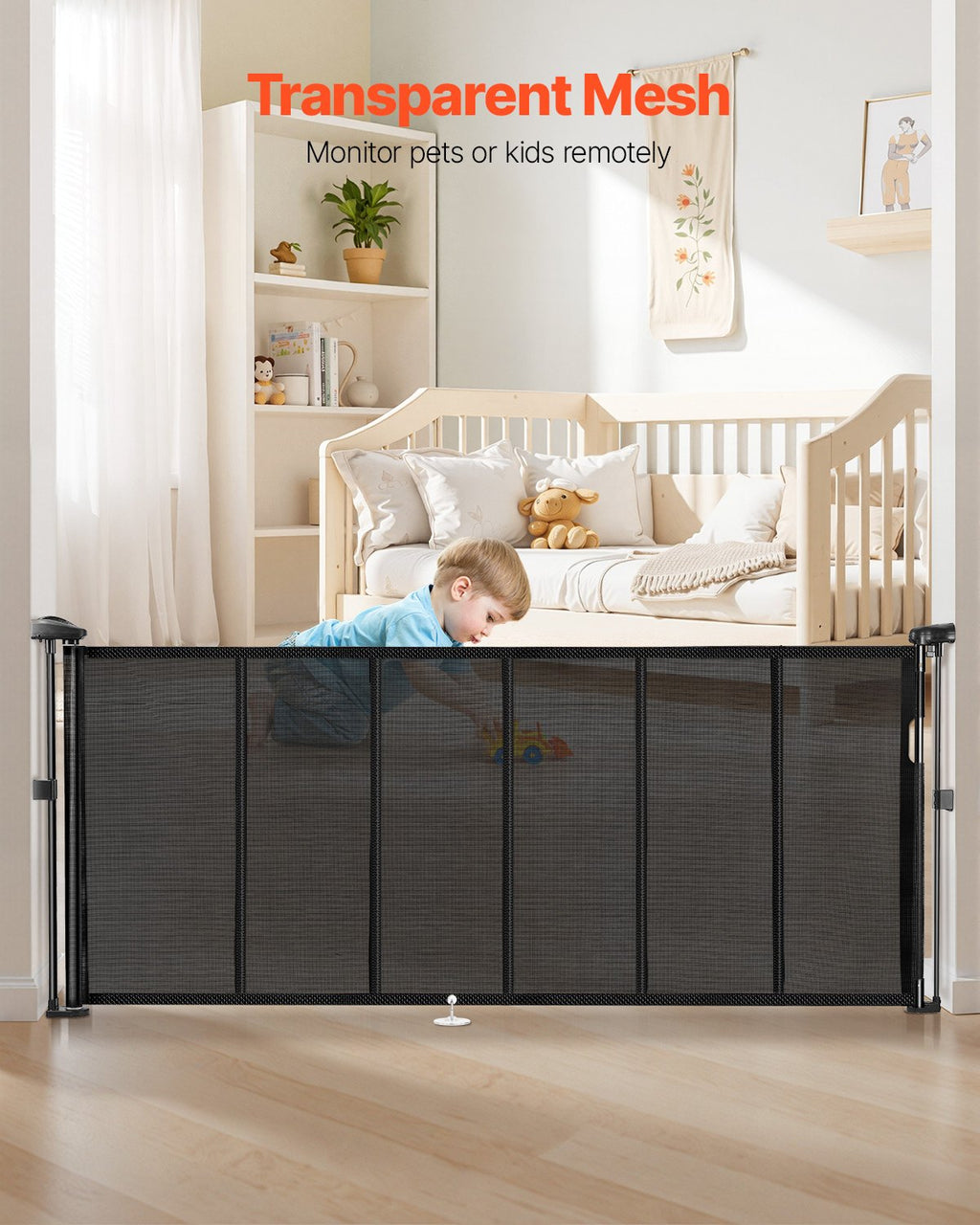 Ištraukiami apsauginiai varteliai VEVOR SH20.006BB-180CD, 1800 mm pločio