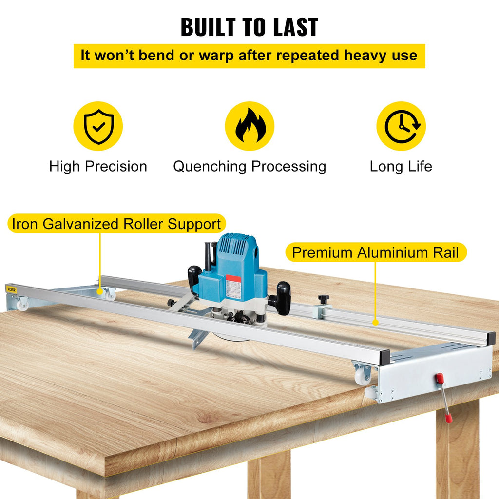 Frezavimo staklių kreipiančioji VEVOR Planing Sled 60 in, 152,4 cm plotis