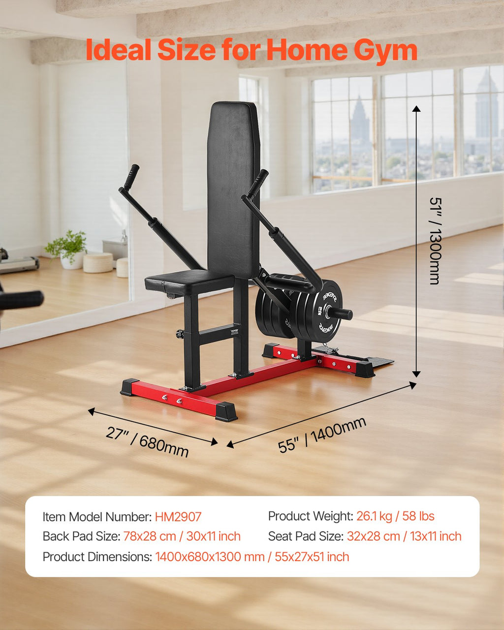 Rankų ir krūtinės treniruoklis VEVOR HM2907, 204 kg apkrova