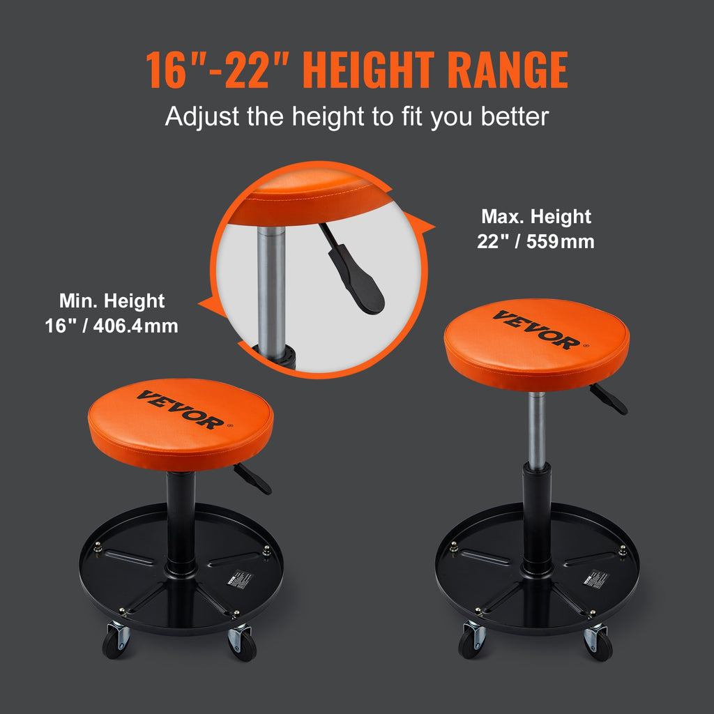 Mechaniko kėdė VEVOR, 113 kg keliamoji galia