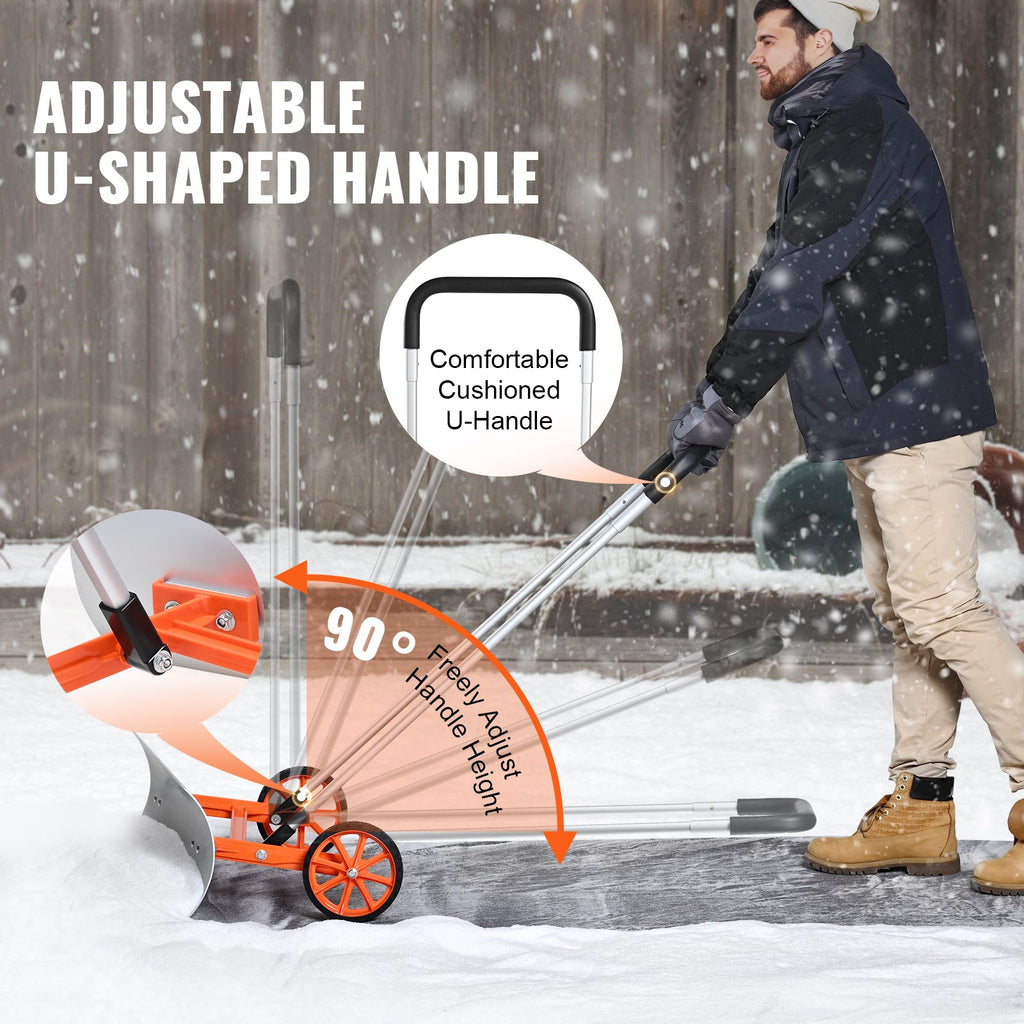 Sniego stumtuvas su ratais VEVOR CY-SL24, 76 cm pločio