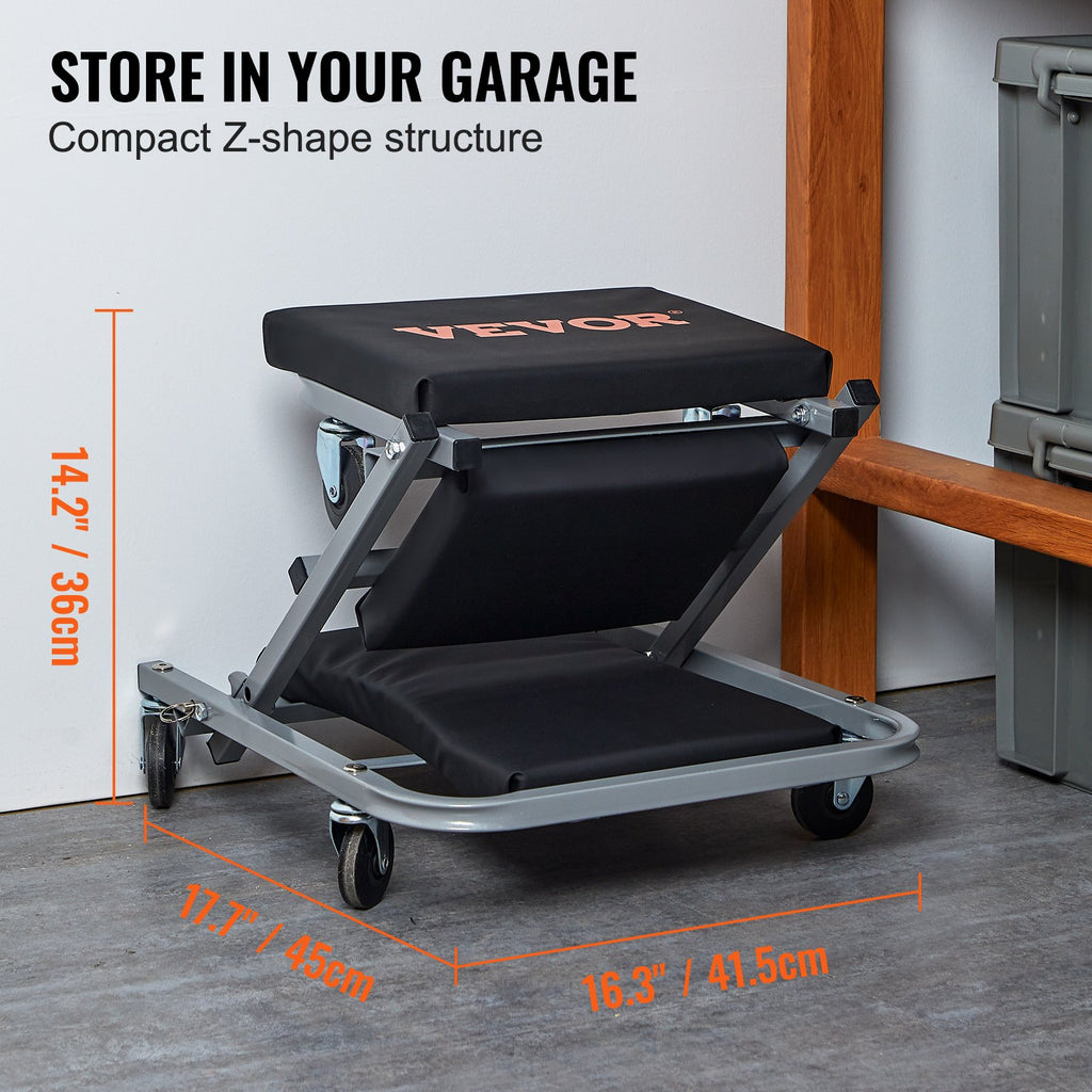 Automobilio gultas-kėdutė VEVOR Z-Creeper, 136 kg keliamoji galia