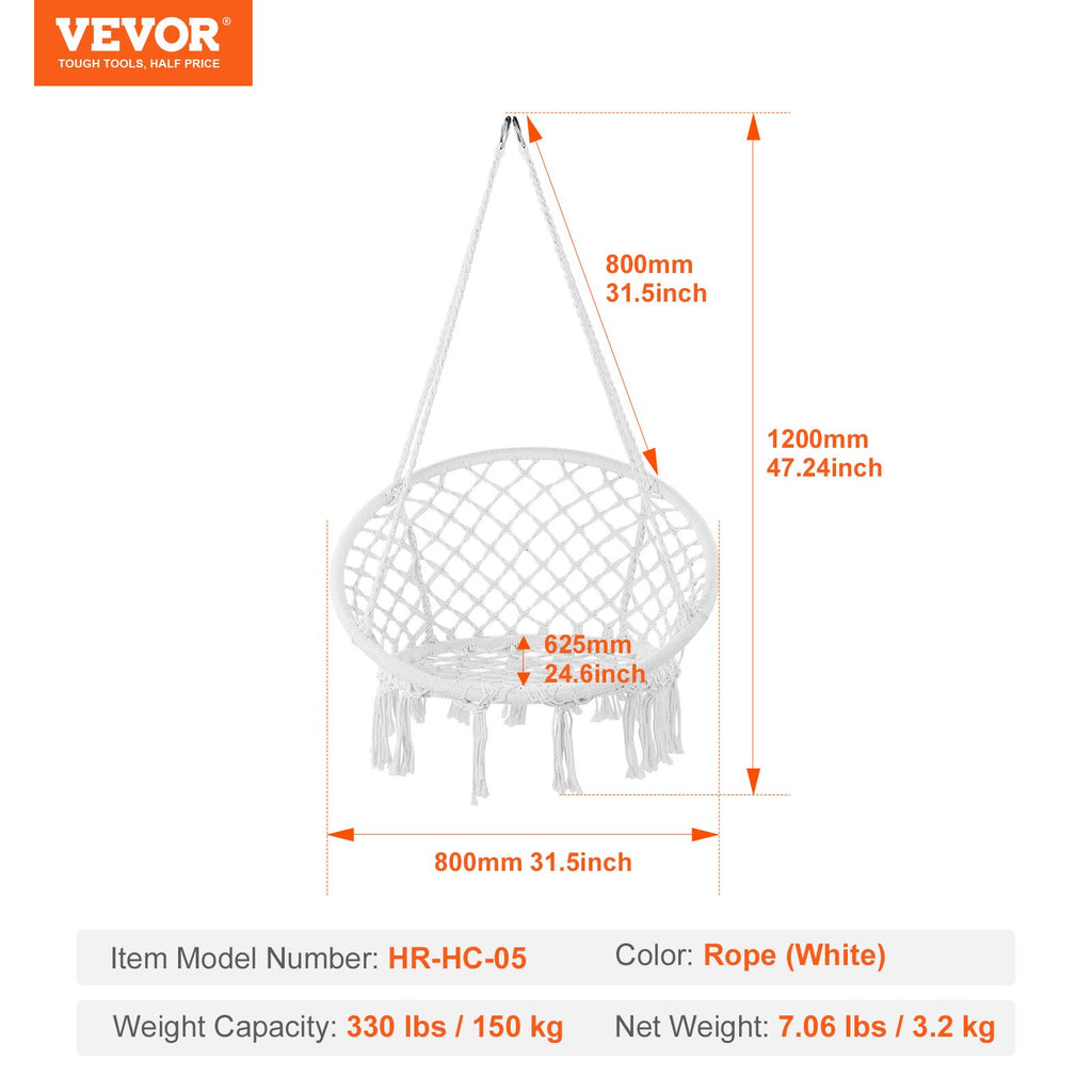 Kabinamas hamakas-kėdė VEVOR HR-HC-05, 150 kg keliamoji galia