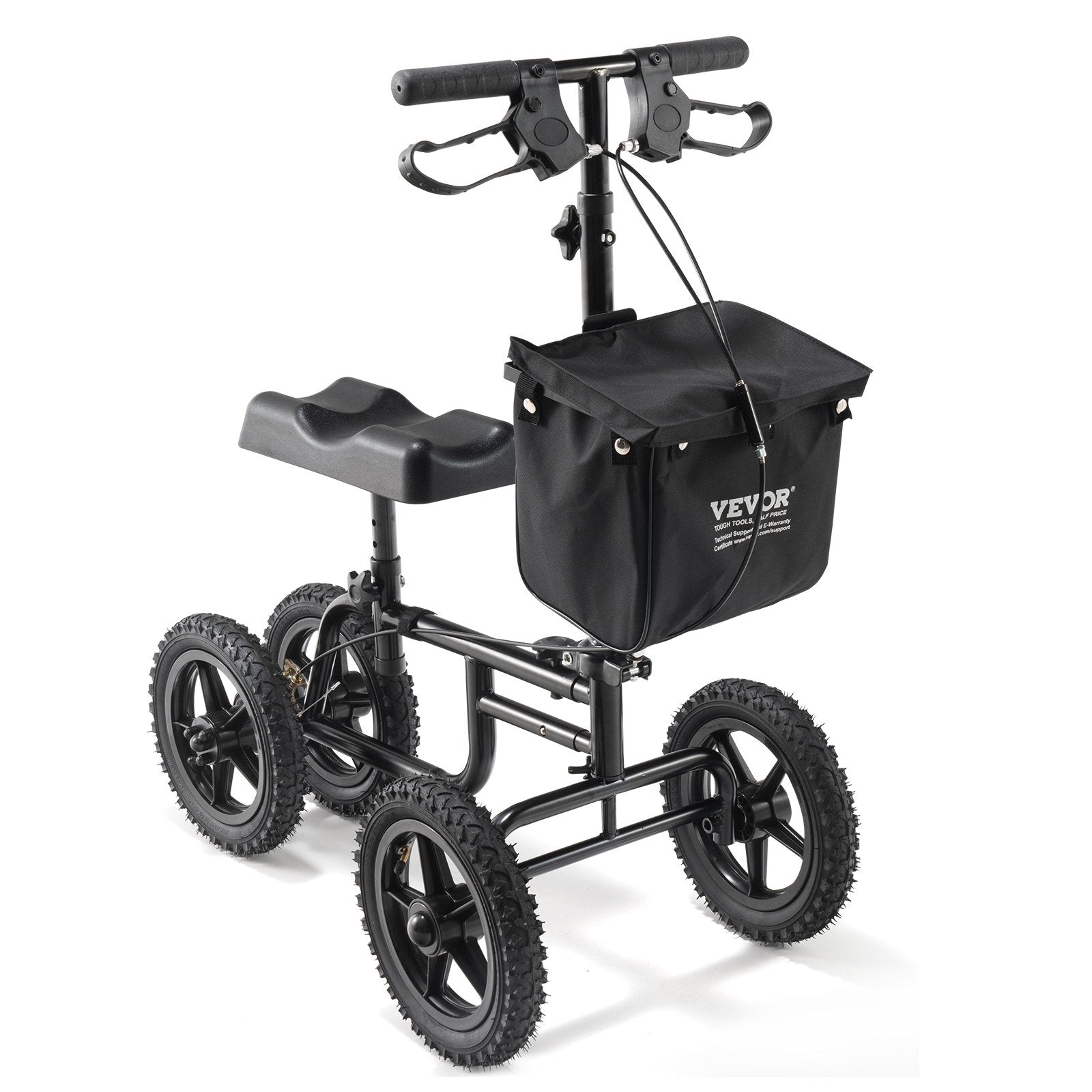 Sulankstomas kelių paspirtukas VEVOR HFK-9225G-12, 160 kg keliamoji galia