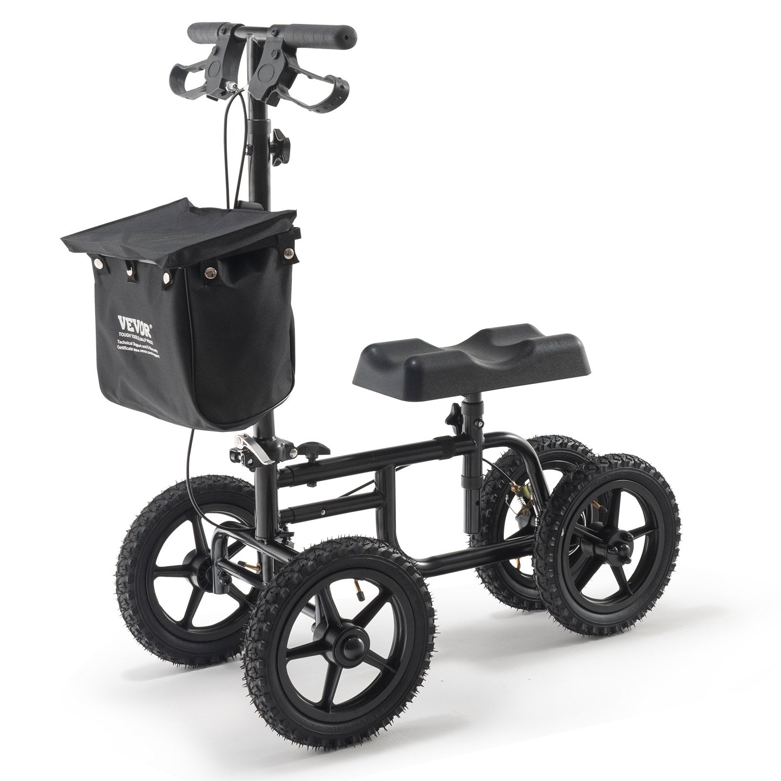 Sulankstomas kelių paspirtukas VEVOR HFK-9225G-12, 160 kg keliamoji galia
