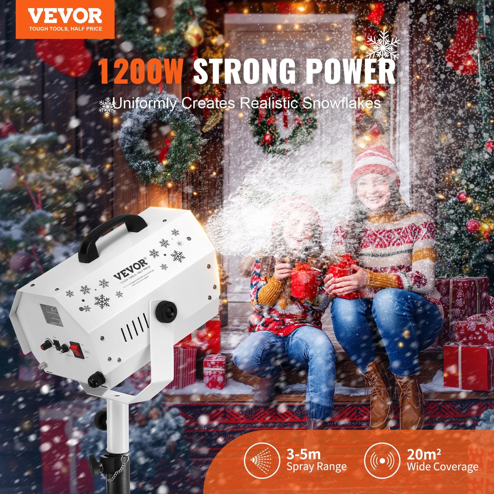 Sniego mašina VEVOR LM-O-1200, 1200W
