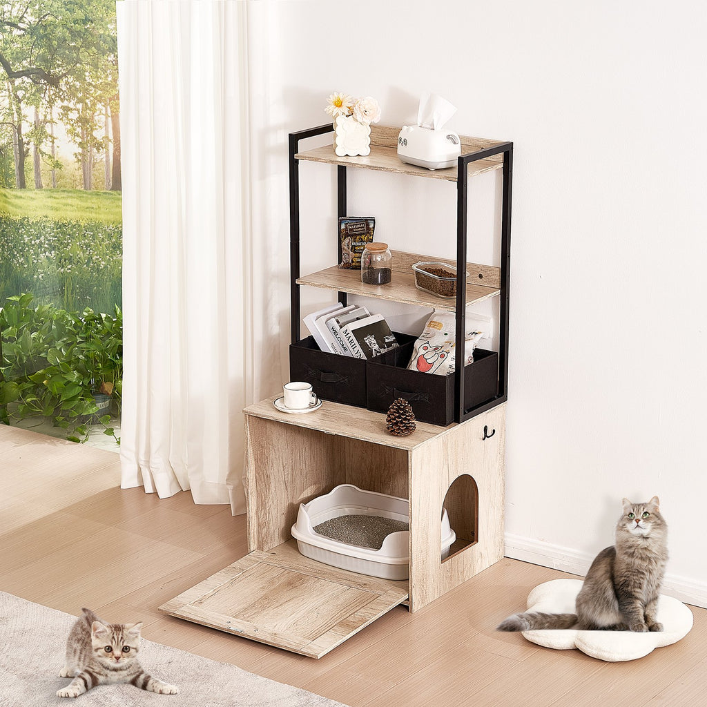 Kačių tualeto spintelė VEVOR CWM002, 127 cm aukščio