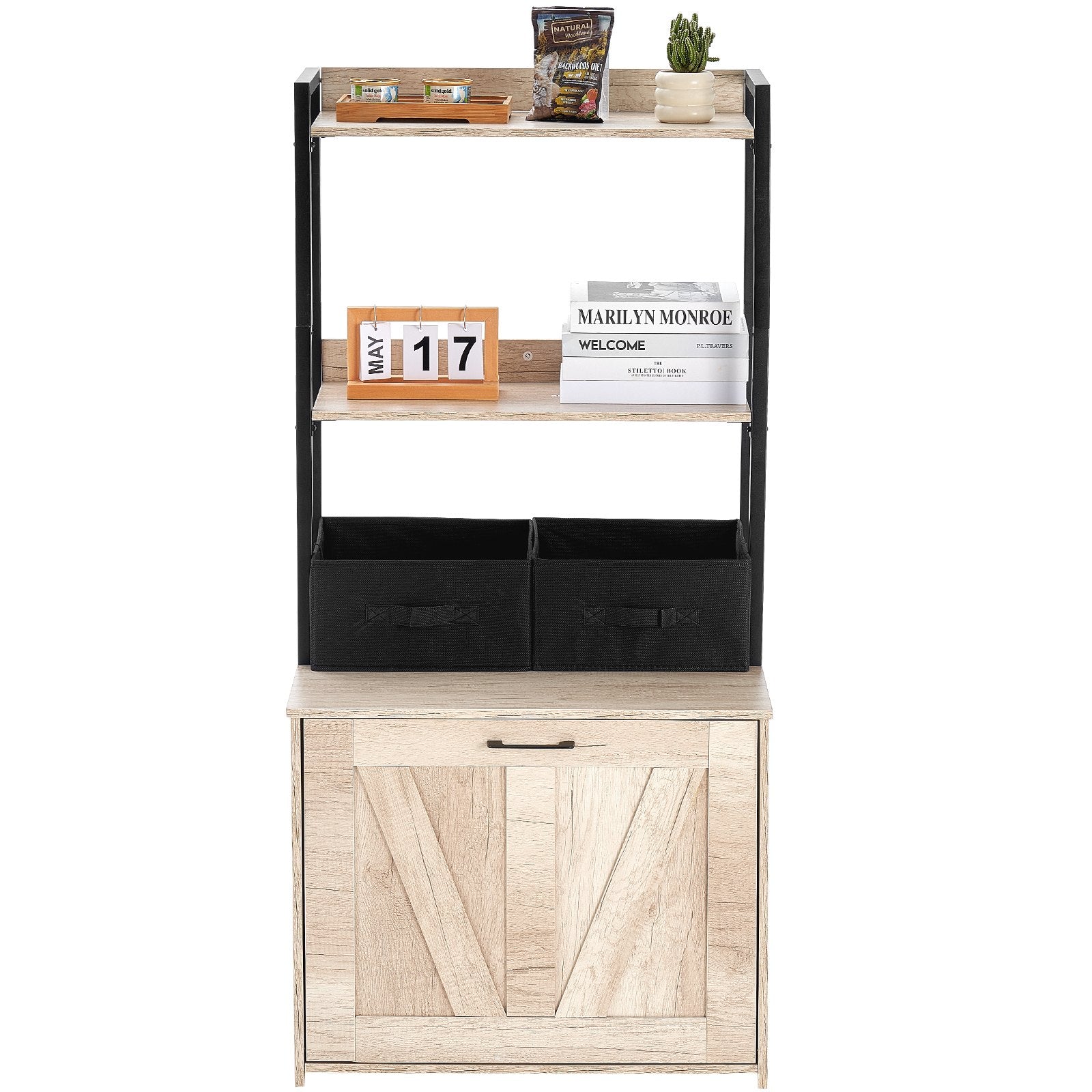 Kačių tualeto spintelė VEVOR CWM002, 127 cm aukščio