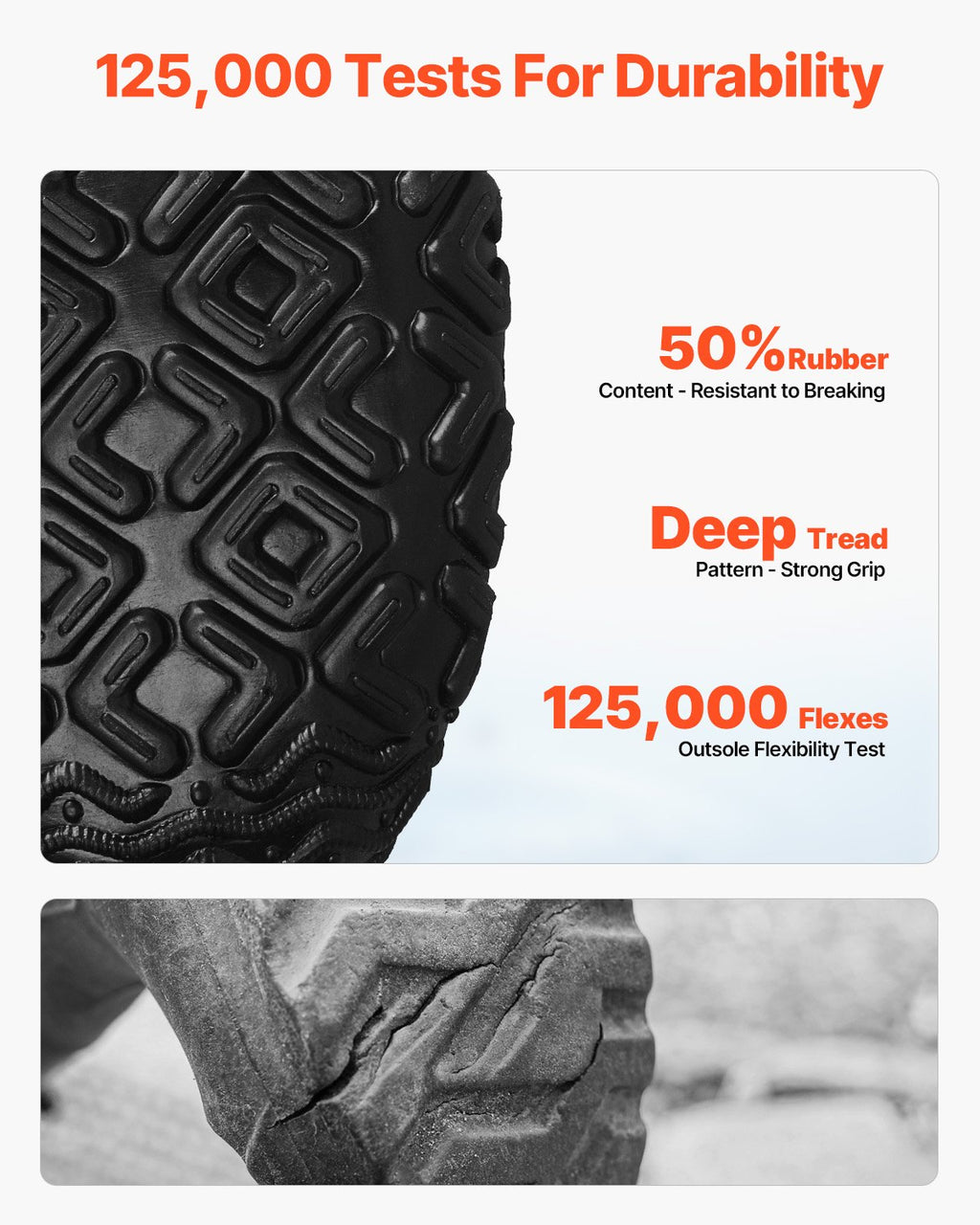 Vyriški guminiai batai VEVOR SS-02, 45 dydis
