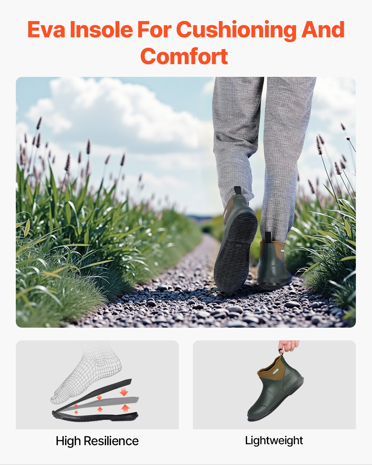 Moteriški guminiai batai VEVOR SS-996, 11 US dydis