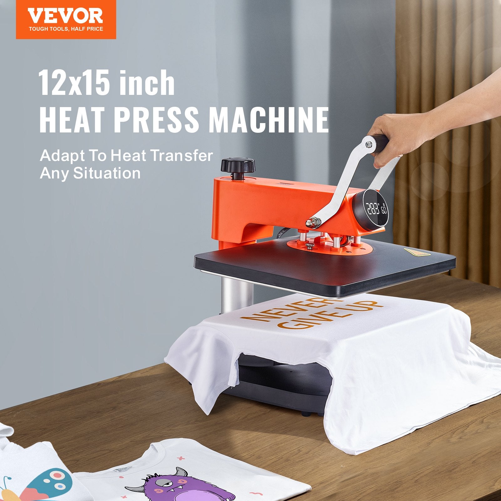 Termopresas VEVOR 8-in-1, 30x38 cm