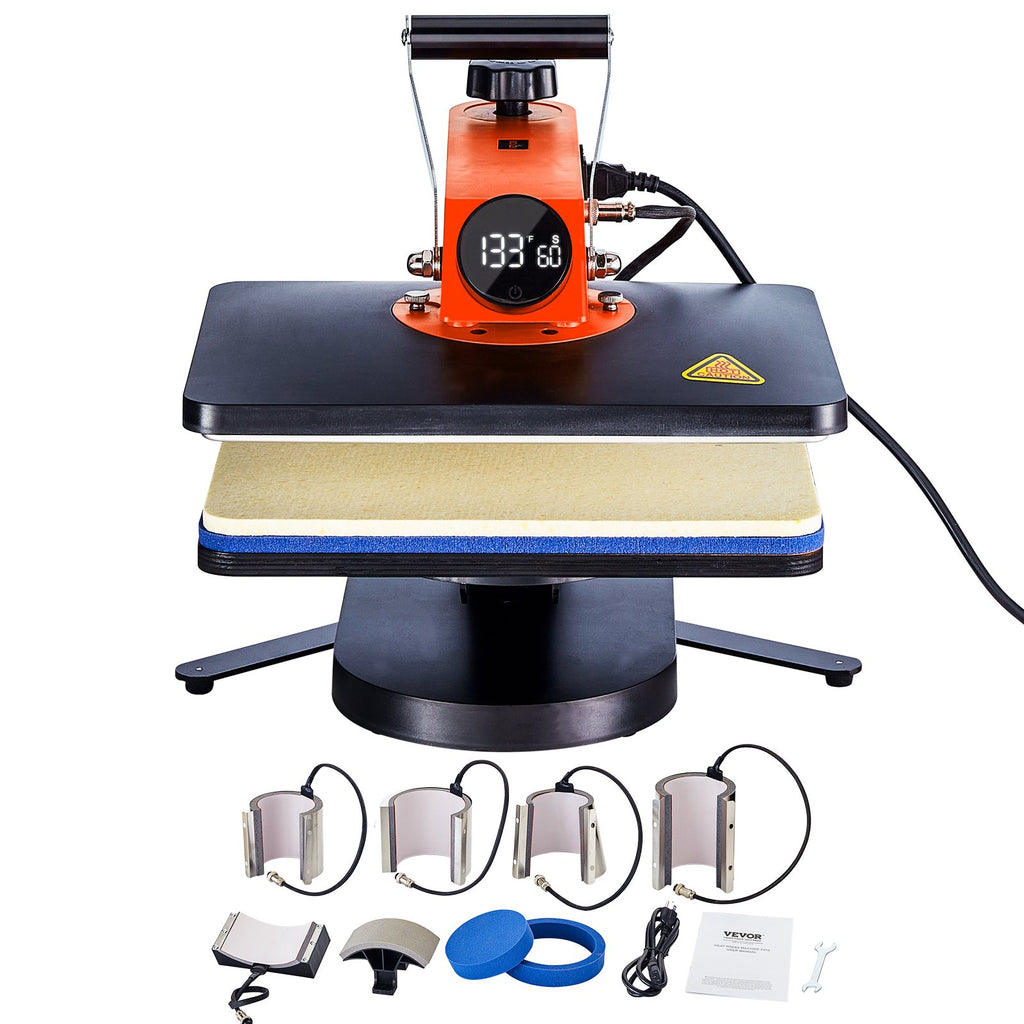 Termopresas VEVOR 8-in-1, 30x38 cm