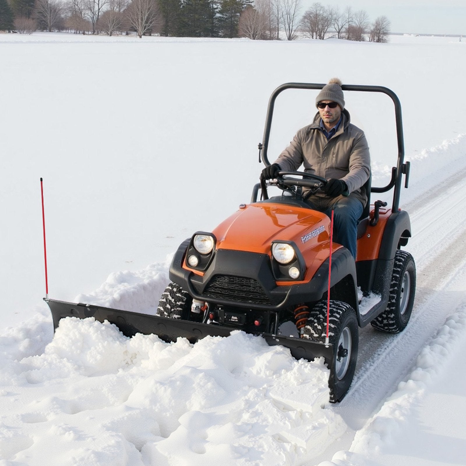 Sniego stumtuvas VEVOR ATV-001J-72, 109/183 cm reguliuojamas plotis