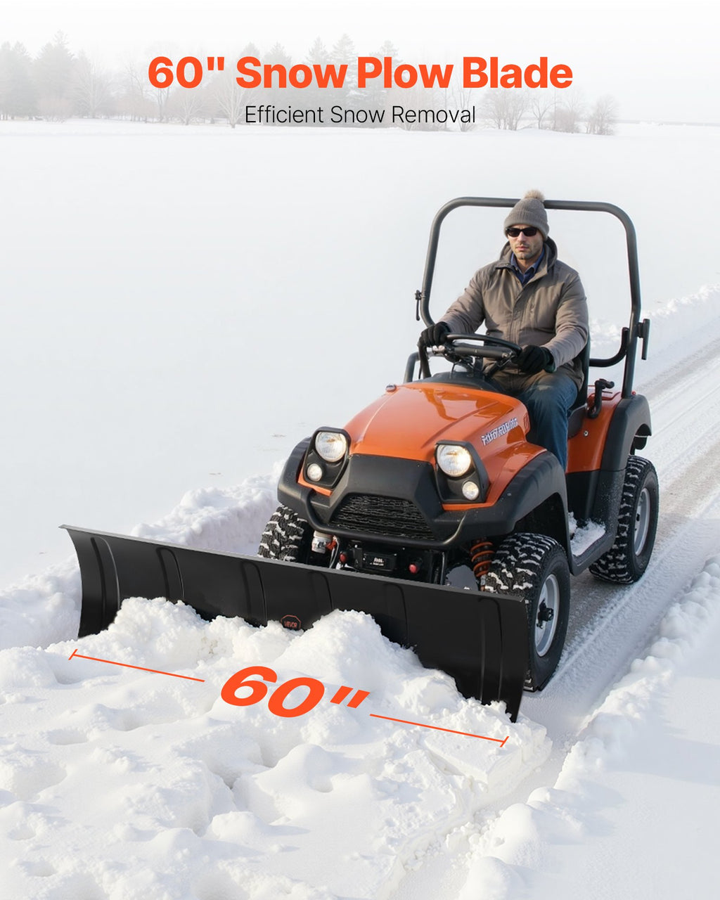 Sniego stumtuvas VEVOR ATV-001-60, 1524 mm