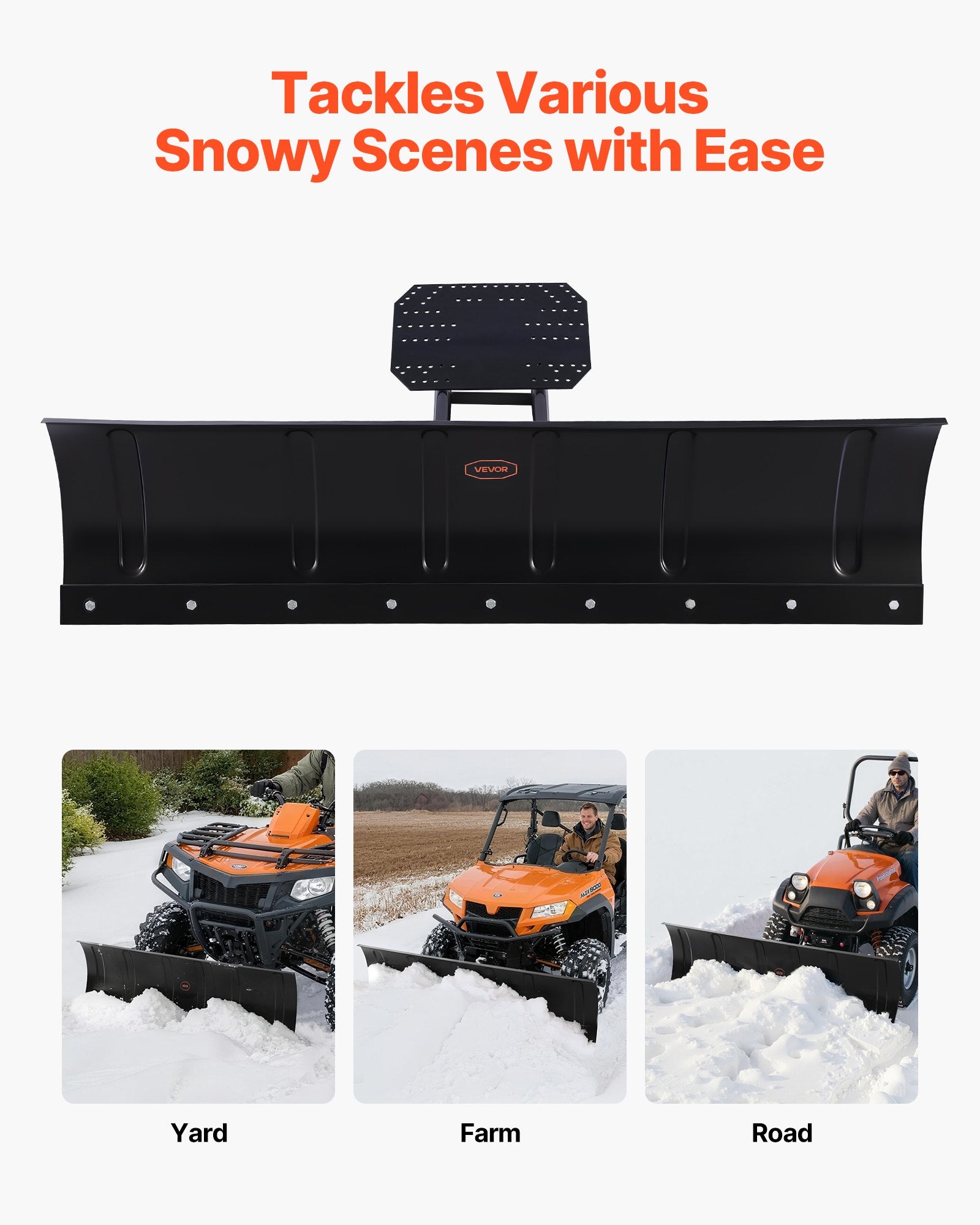 Sniego stumtuvas VEVOR ATV-001-60, 1524 mm