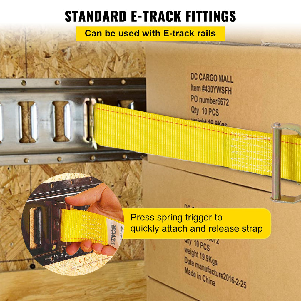 E-Track tvirtinimo diržai VEVOR VV-RS-TD1815, 18 vnt. komplektas