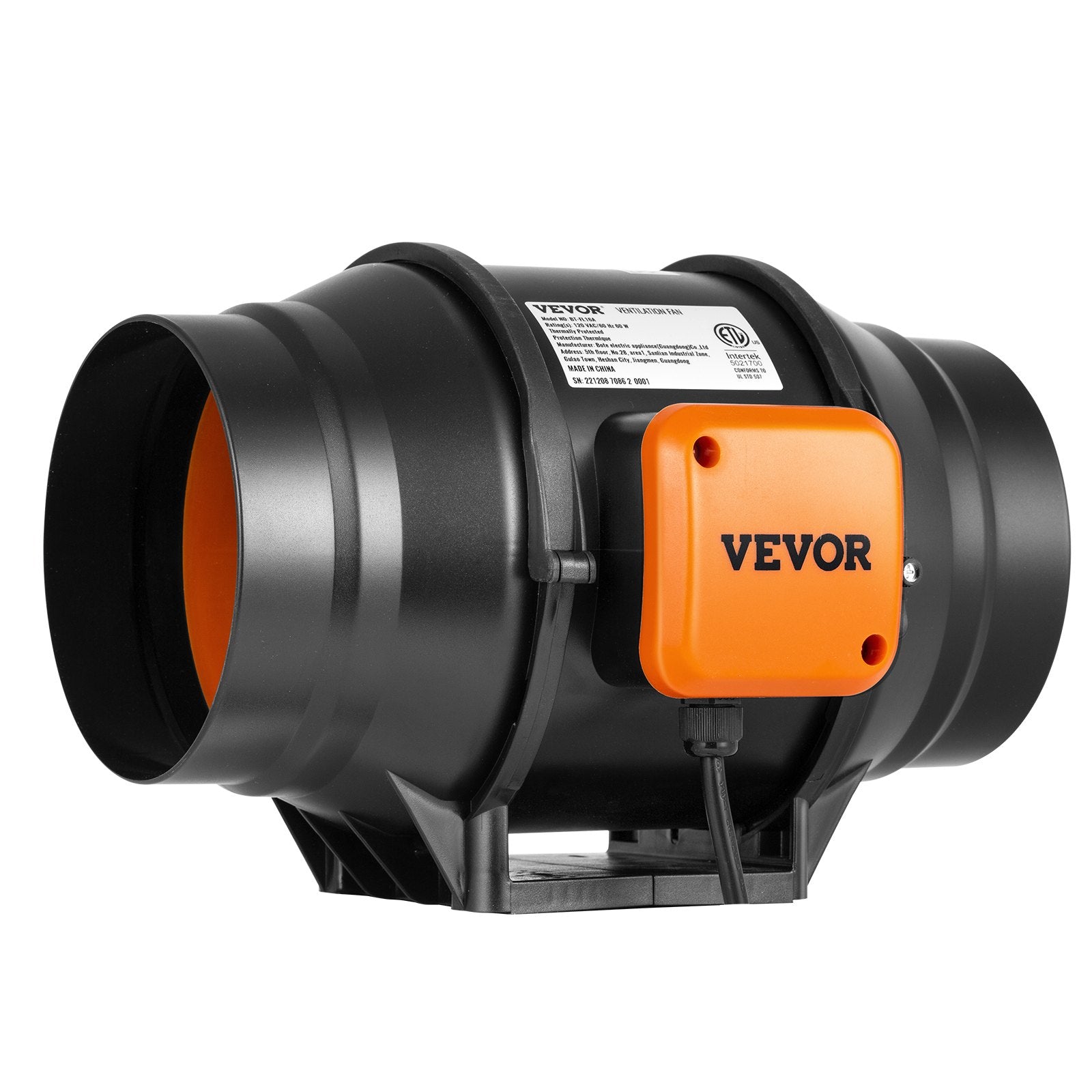 Kanalinis ventiliatorius VEVOR GX-06-150, 152,4 mm