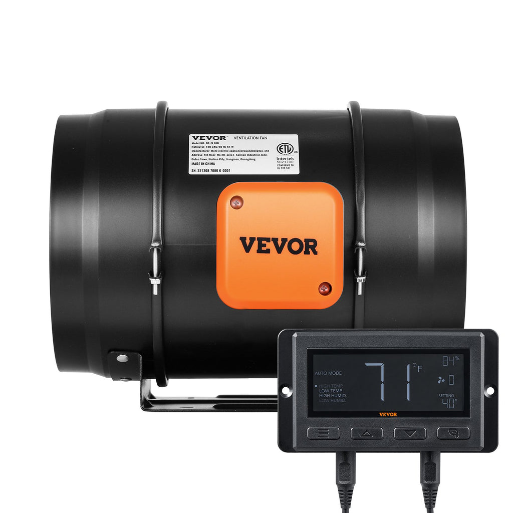 Kanalinis ventiliatorius VEVOR VV-GDFJ-EC8, 807 CFM