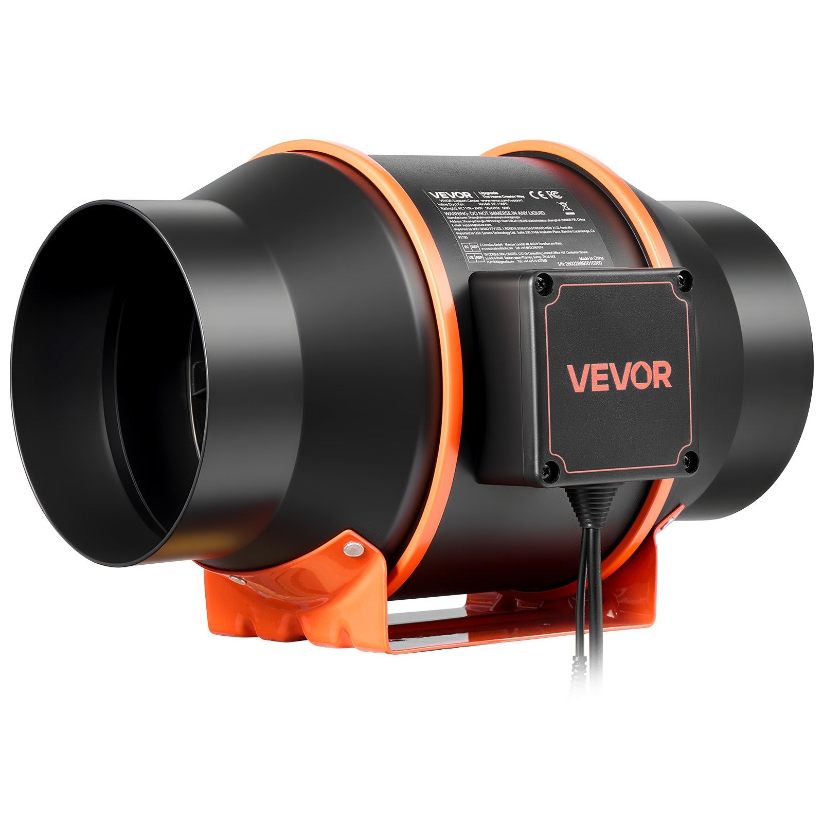 Kanalinis ventiliatorius VEVOR HF-150PE, 683 m³/h